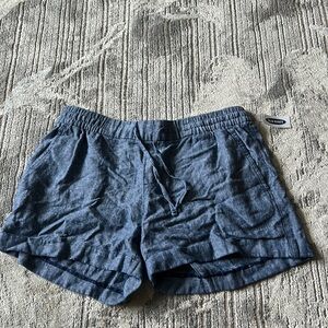 Old navy denim colored linens shorts